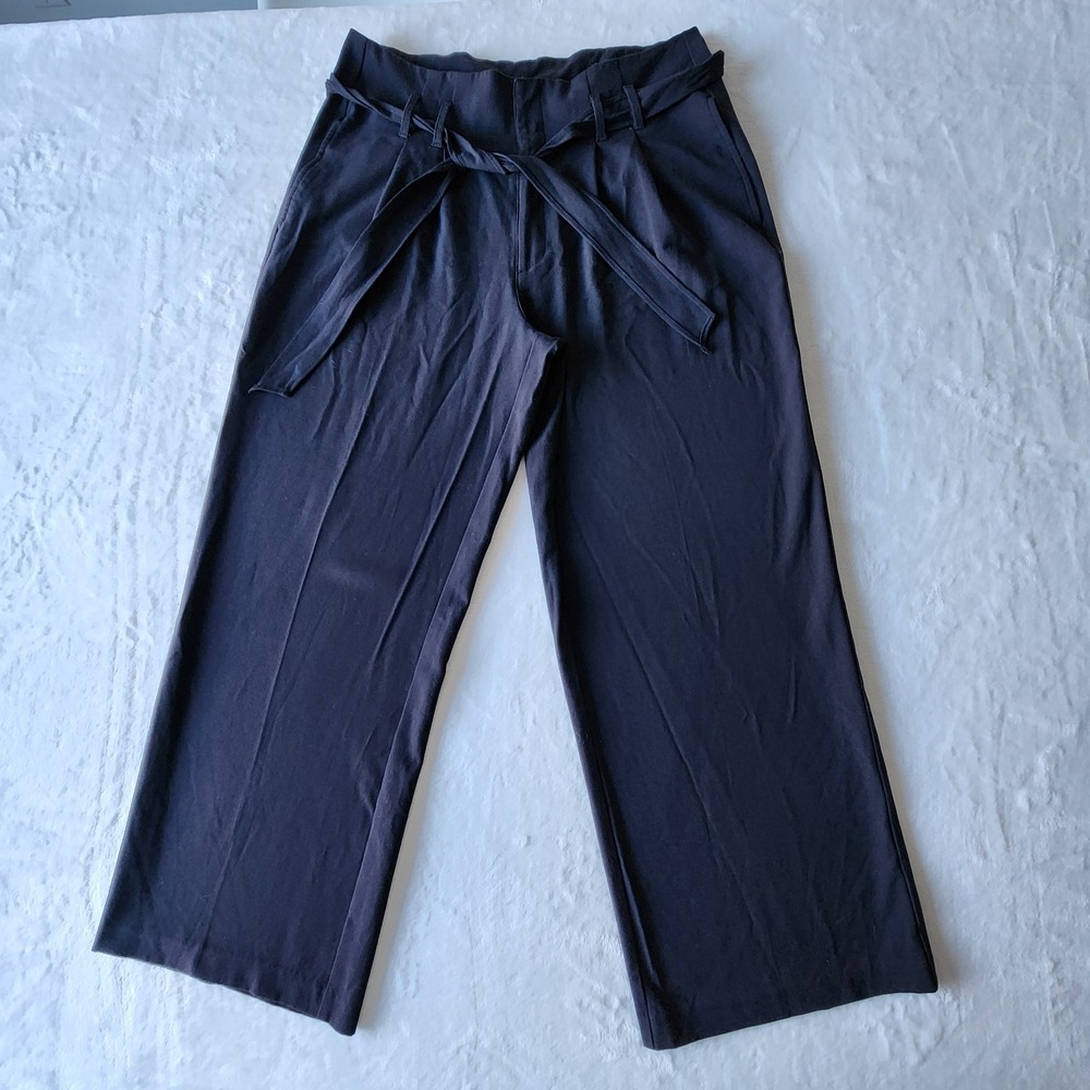 Genius Garb Pleated Trousers‎ Womens 10 Black Dress Pants Wide Leg Career Office